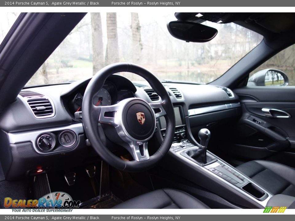 2014 Porsche Cayman S Agate Grey Metallic / Black Photo #18