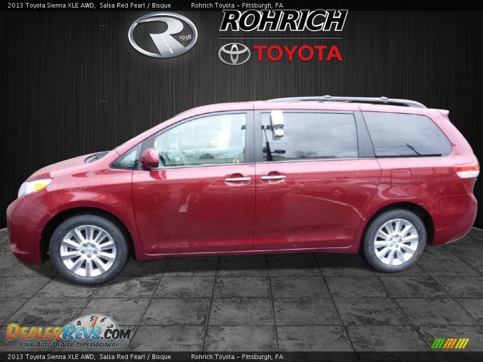 2013 Toyota Sienna XLE AWD Salsa Red Pearl / Bisque Photo #4