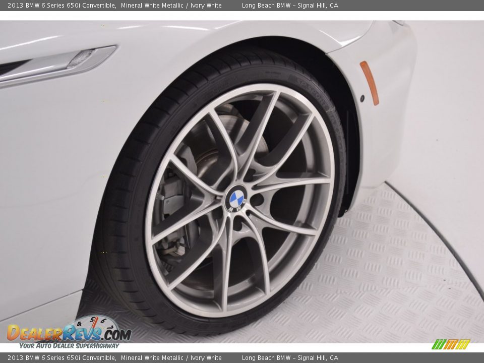 2013 BMW 6 Series 650i Convertible Mineral White Metallic / Ivory White Photo #9