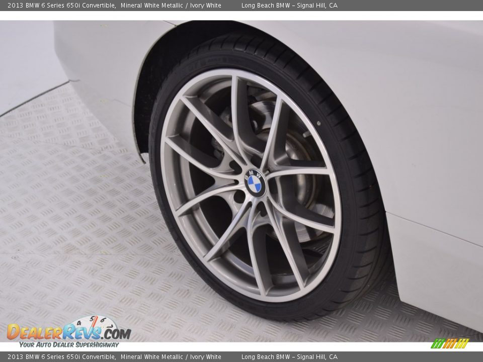 2013 BMW 6 Series 650i Convertible Mineral White Metallic / Ivory White Photo #10