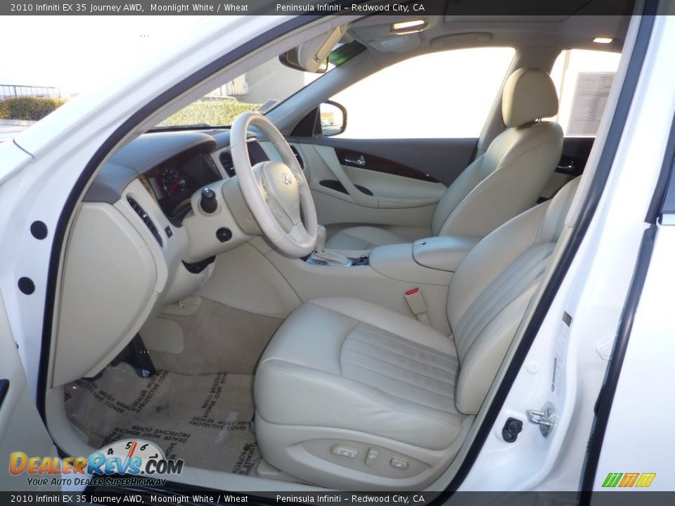 2010 Infiniti EX 35 Journey AWD Moonlight White / Wheat Photo #4