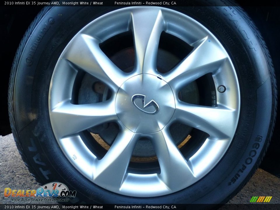 2010 Infiniti EX 35 Journey AWD Moonlight White / Wheat Photo #10