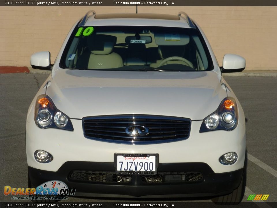 2010 Infiniti EX 35 Journey AWD Moonlight White / Wheat Photo #12