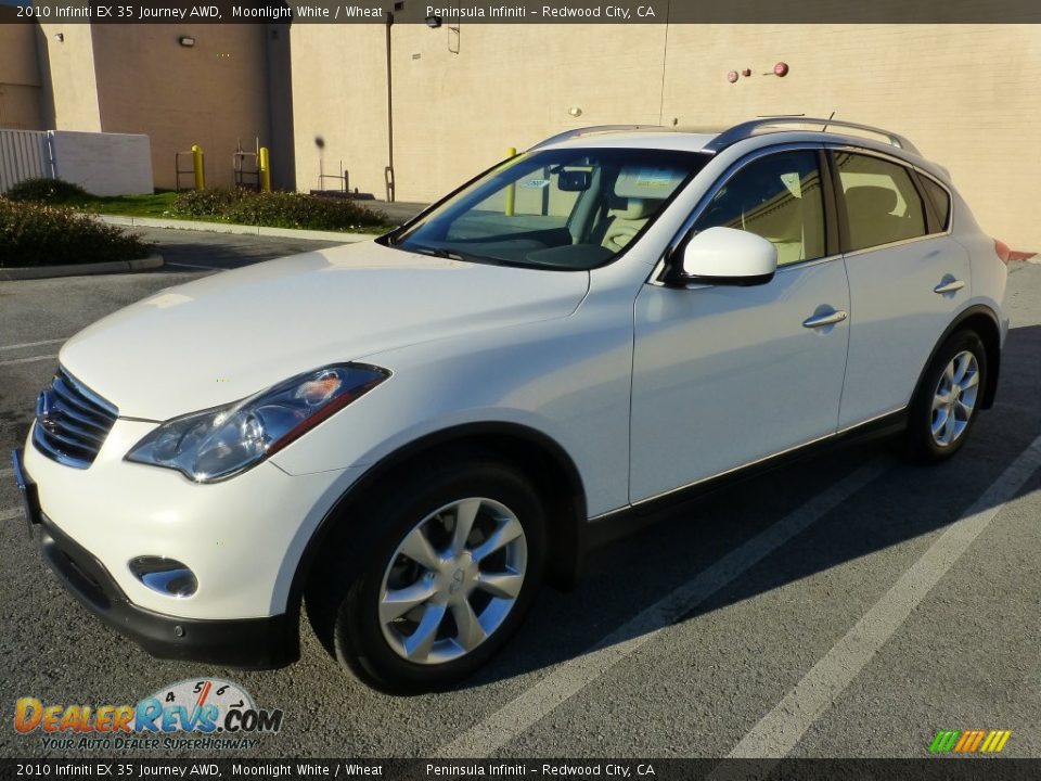 2010 Infiniti EX 35 Journey AWD Moonlight White / Wheat Photo #13