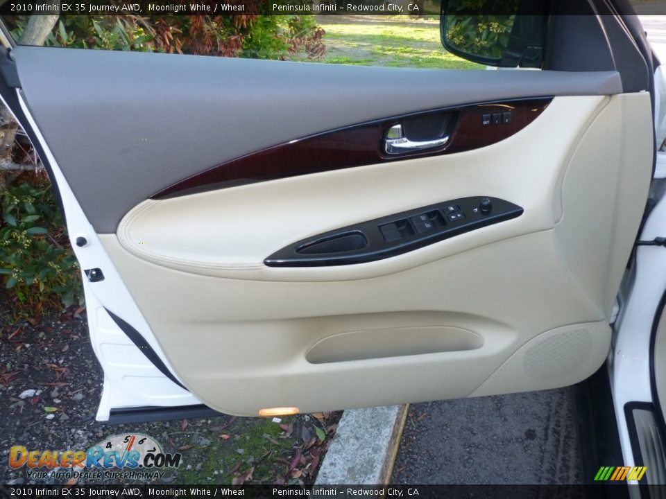 2010 Infiniti EX 35 Journey AWD Moonlight White / Wheat Photo #18