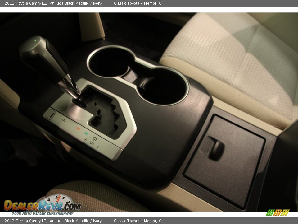 2012 Toyota Camry LE Attitude Black Metallic / Ivory Photo #10