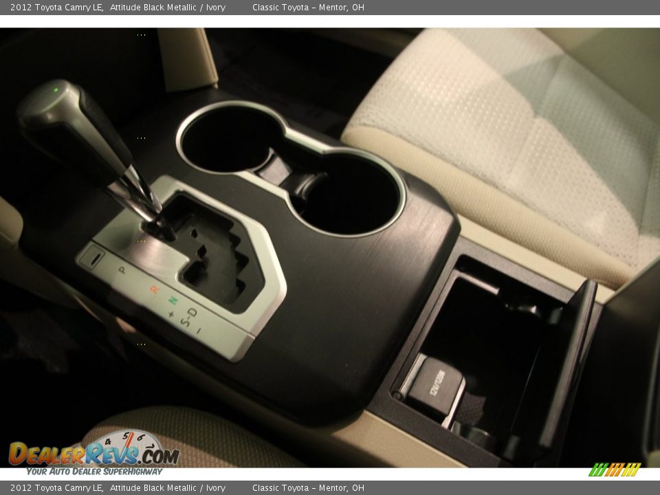 2012 Toyota Camry LE Attitude Black Metallic / Ivory Photo #11