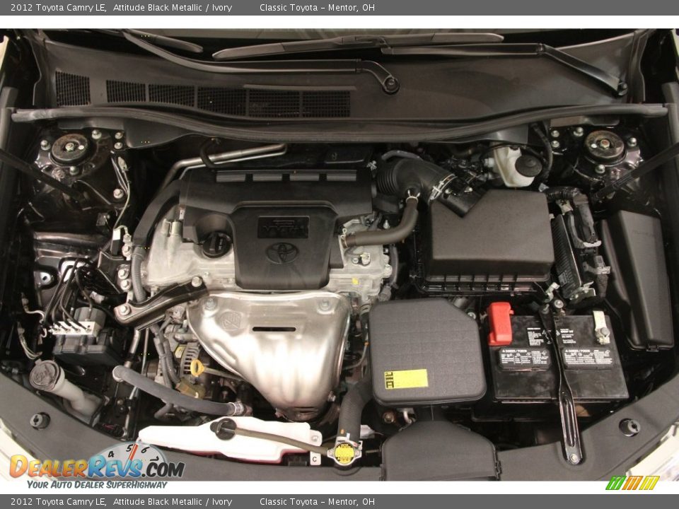 2012 Toyota Camry LE Attitude Black Metallic / Ivory Photo #16