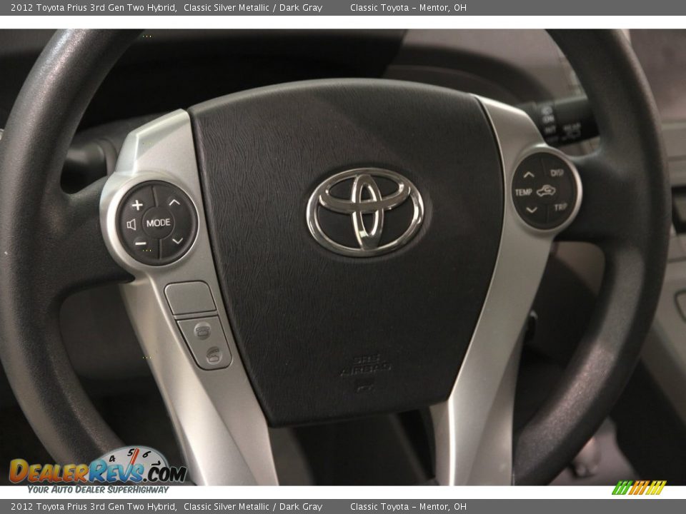 2012 Toyota Prius 3rd Gen Two Hybrid Classic Silver Metallic / Dark Gray Photo #6