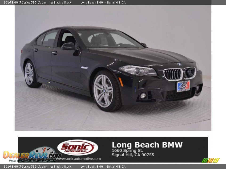 2016 BMW 5 Series 535i Sedan Jet Black / Black Photo #1