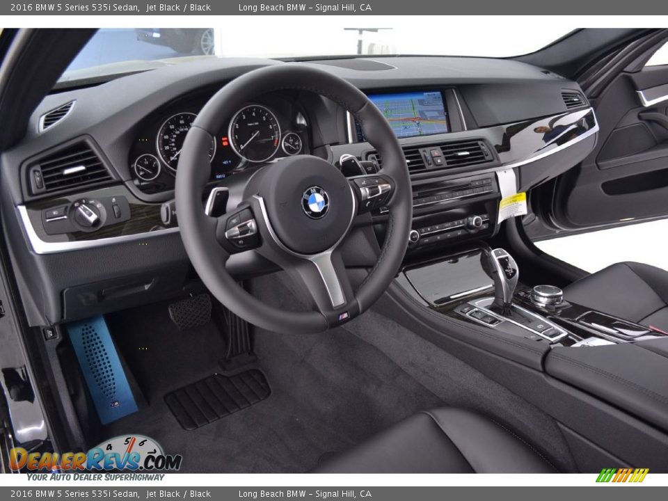 2016 BMW 5 Series 535i Sedan Jet Black / Black Photo #7