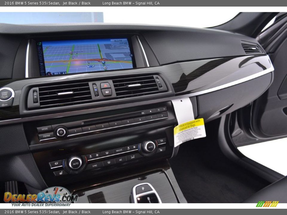 2016 BMW 5 Series 535i Sedan Jet Black / Black Photo #12
