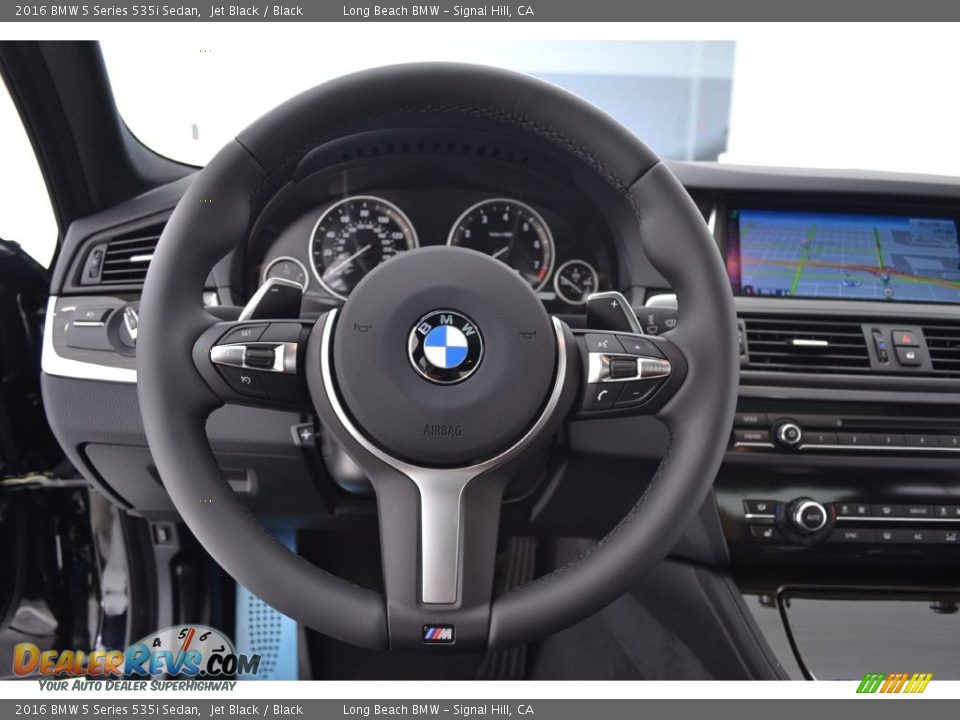 2016 BMW 5 Series 535i Sedan Jet Black / Black Photo #15
