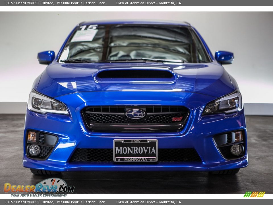 2015 Subaru WRX STI Limited WR Blue Pearl / Carbon Black Photo #2