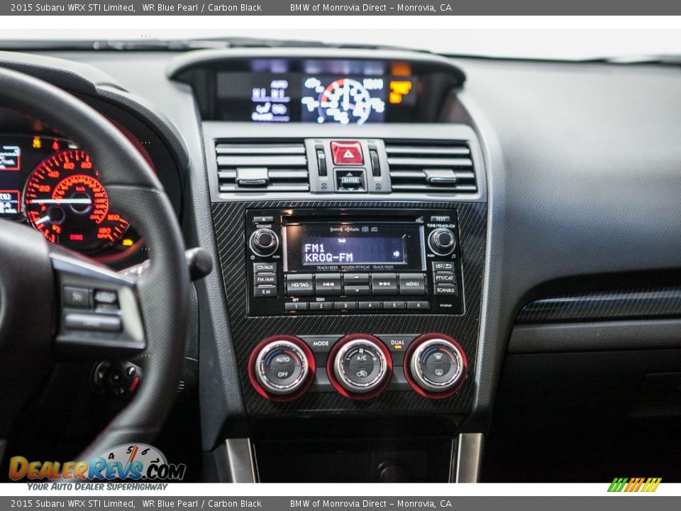 2015 Subaru WRX STI Limited WR Blue Pearl / Carbon Black Photo #5
