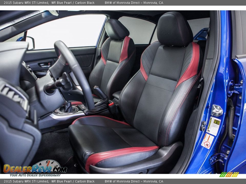 2015 Subaru WRX STI Limited WR Blue Pearl / Carbon Black Photo #6