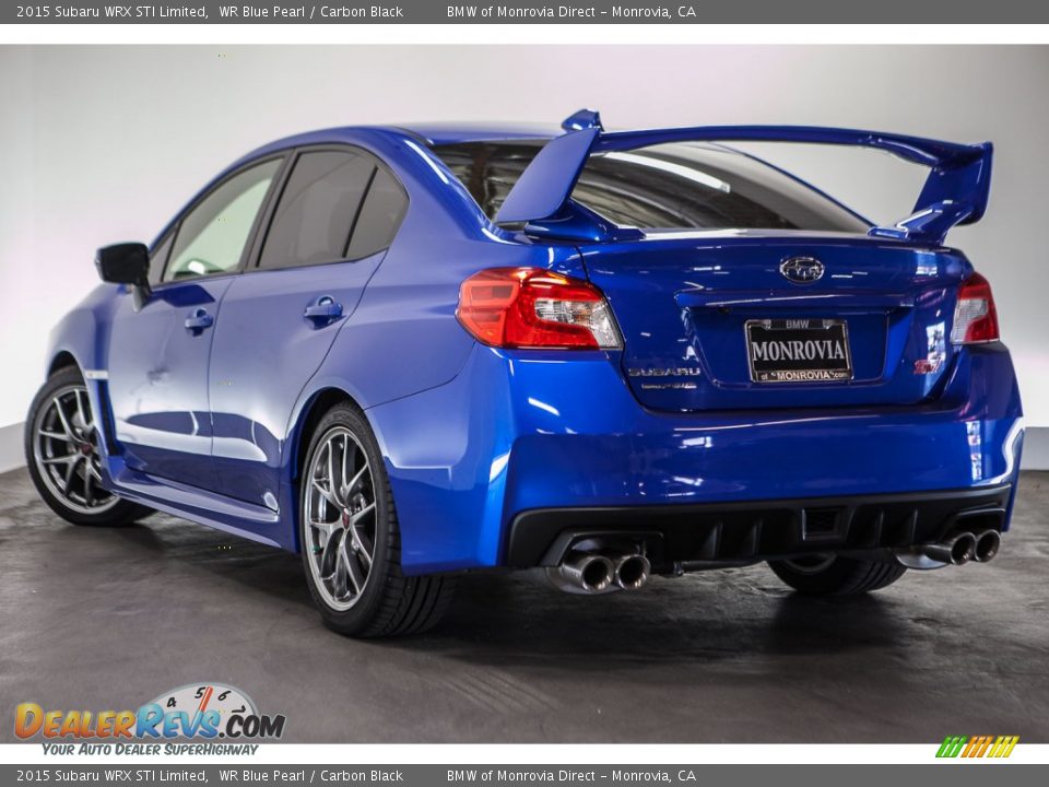 2015 Subaru WRX STI Limited WR Blue Pearl / Carbon Black Photo #7