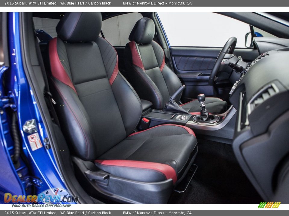 2015 Subaru WRX STI Limited WR Blue Pearl / Carbon Black Photo #14