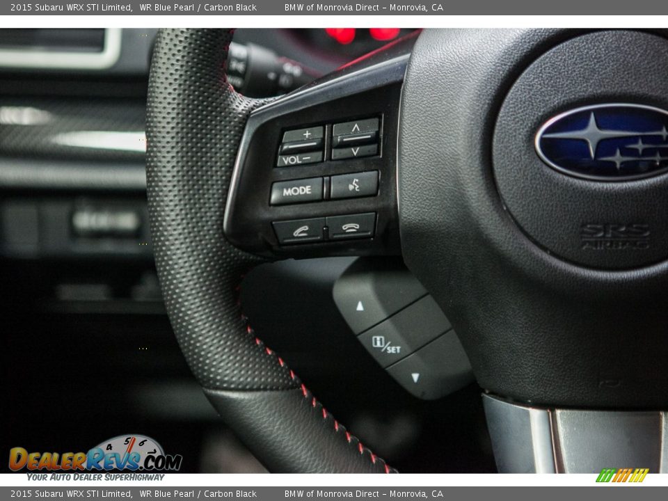 2015 Subaru WRX STI Limited WR Blue Pearl / Carbon Black Photo #16