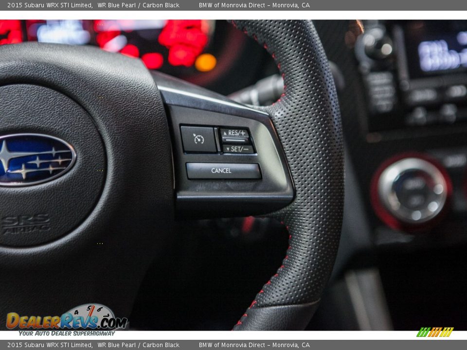 2015 Subaru WRX STI Limited WR Blue Pearl / Carbon Black Photo #17