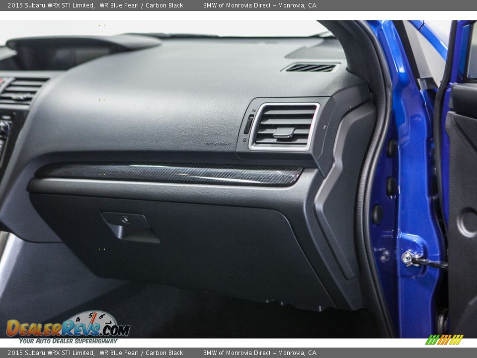 2015 Subaru WRX STI Limited WR Blue Pearl / Carbon Black Photo #22