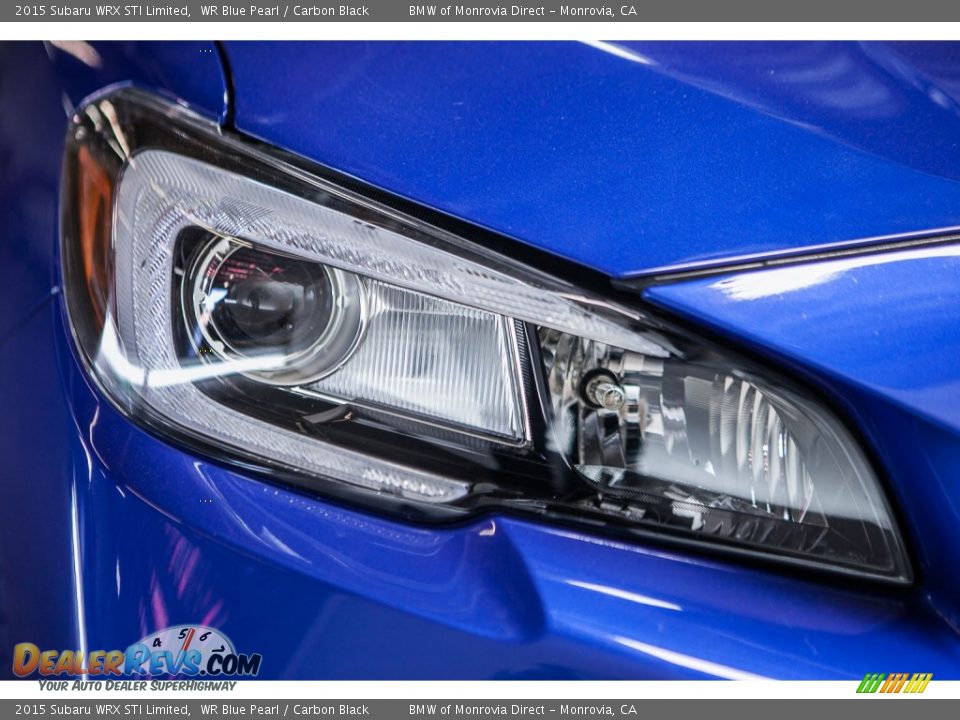 2015 Subaru WRX STI Limited WR Blue Pearl / Carbon Black Photo #26