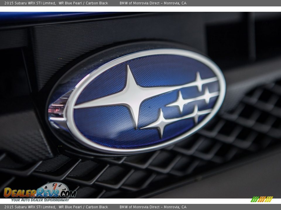 2015 Subaru WRX STI Limited WR Blue Pearl / Carbon Black Photo #27