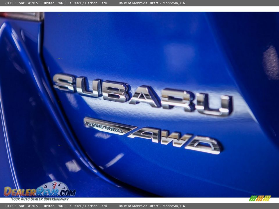 2015 Subaru WRX STI Limited WR Blue Pearl / Carbon Black Photo #30