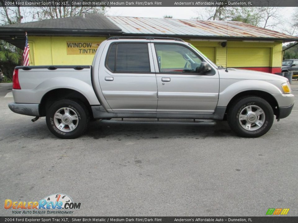 2004 Ford Explorer Sport Trac XLT Silver Birch Metallic / Medium Dark Flint/Dark Flint Photo #2