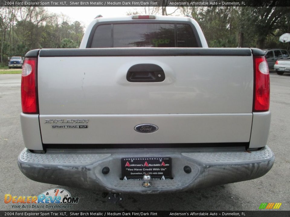2004 Ford Explorer Sport Trac XLT Silver Birch Metallic / Medium Dark Flint/Dark Flint Photo #4
