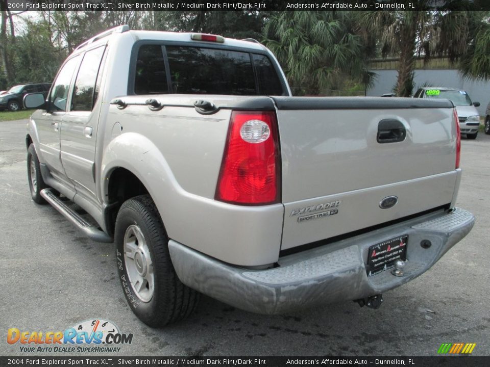2004 Ford Explorer Sport Trac XLT Silver Birch Metallic / Medium Dark Flint/Dark Flint Photo #5