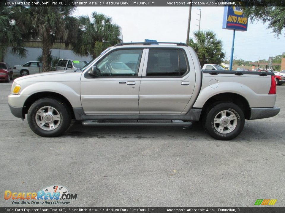 2004 Ford Explorer Sport Trac XLT Silver Birch Metallic / Medium Dark Flint/Dark Flint Photo #6