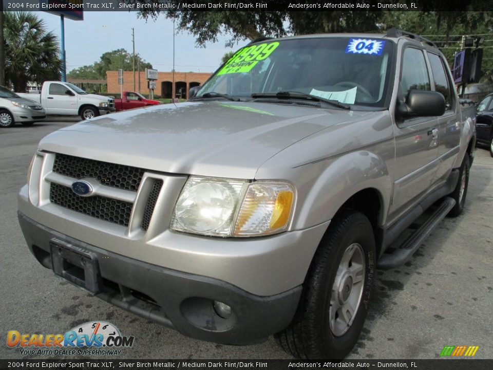 2004 Ford Explorer Sport Trac XLT Silver Birch Metallic / Medium Dark Flint/Dark Flint Photo #7