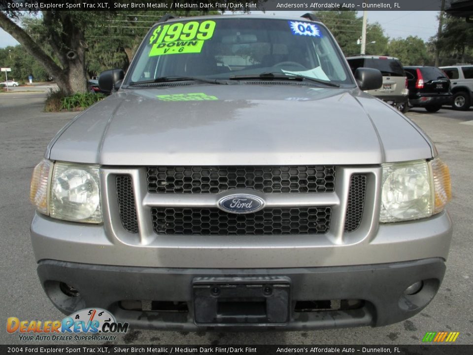 2004 Ford Explorer Sport Trac XLT Silver Birch Metallic / Medium Dark Flint/Dark Flint Photo #8