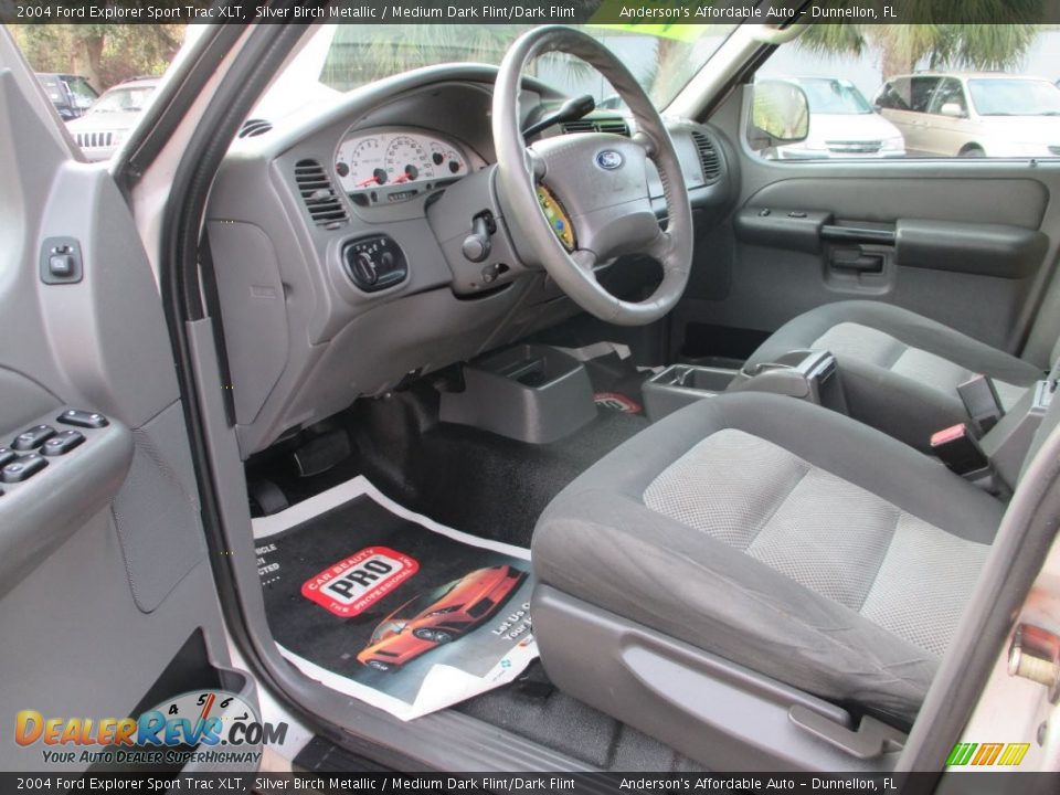 2004 Ford Explorer Sport Trac XLT Silver Birch Metallic / Medium Dark Flint/Dark Flint Photo #9