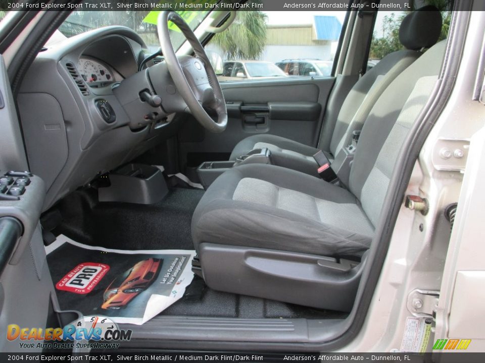 2004 Ford Explorer Sport Trac XLT Silver Birch Metallic / Medium Dark Flint/Dark Flint Photo #10