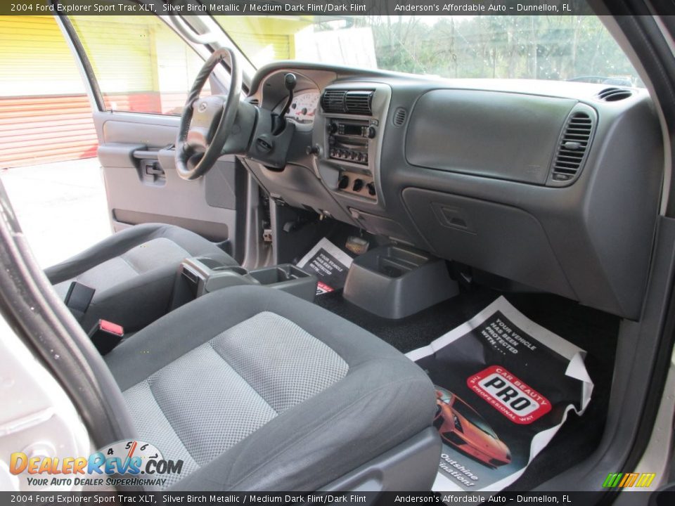 2004 Ford Explorer Sport Trac XLT Silver Birch Metallic / Medium Dark Flint/Dark Flint Photo #12