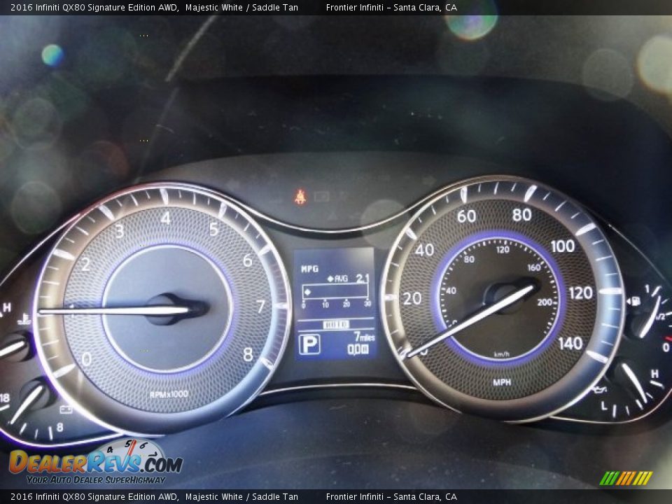 2016 Infiniti QX80 Signature Edition AWD Gauges Photo #24