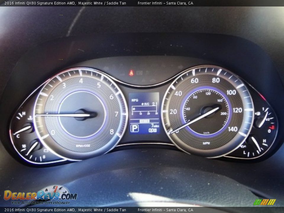2016 Infiniti QX80 Signature Edition AWD Gauges Photo #25