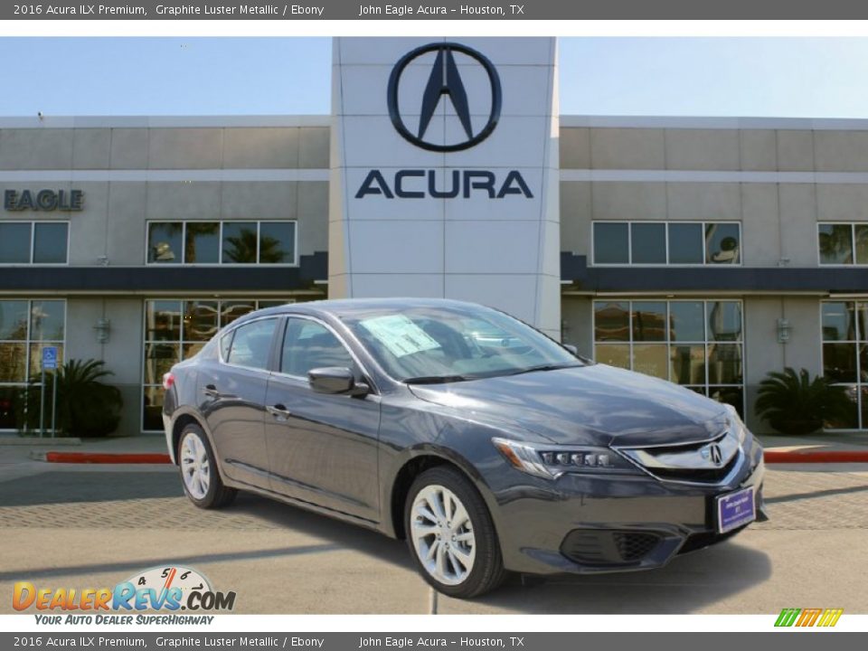 2016 Acura ILX Premium Graphite Luster Metallic / Ebony Photo #1