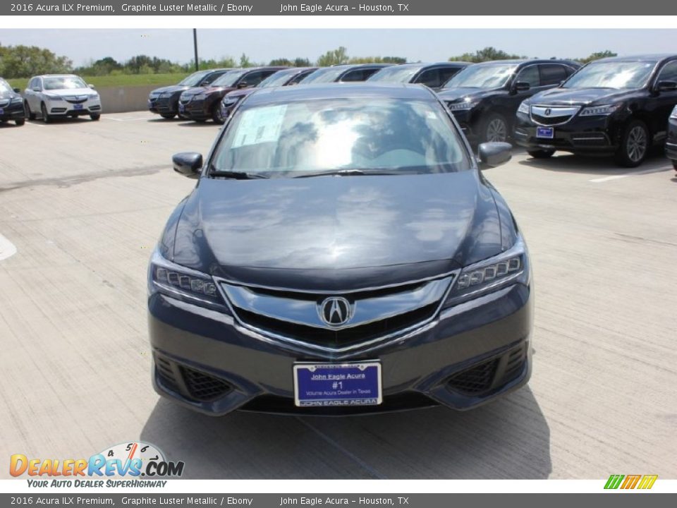 2016 Acura ILX Premium Graphite Luster Metallic / Ebony Photo #2