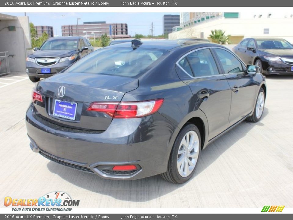 2016 Acura ILX Premium Graphite Luster Metallic / Ebony Photo #7
