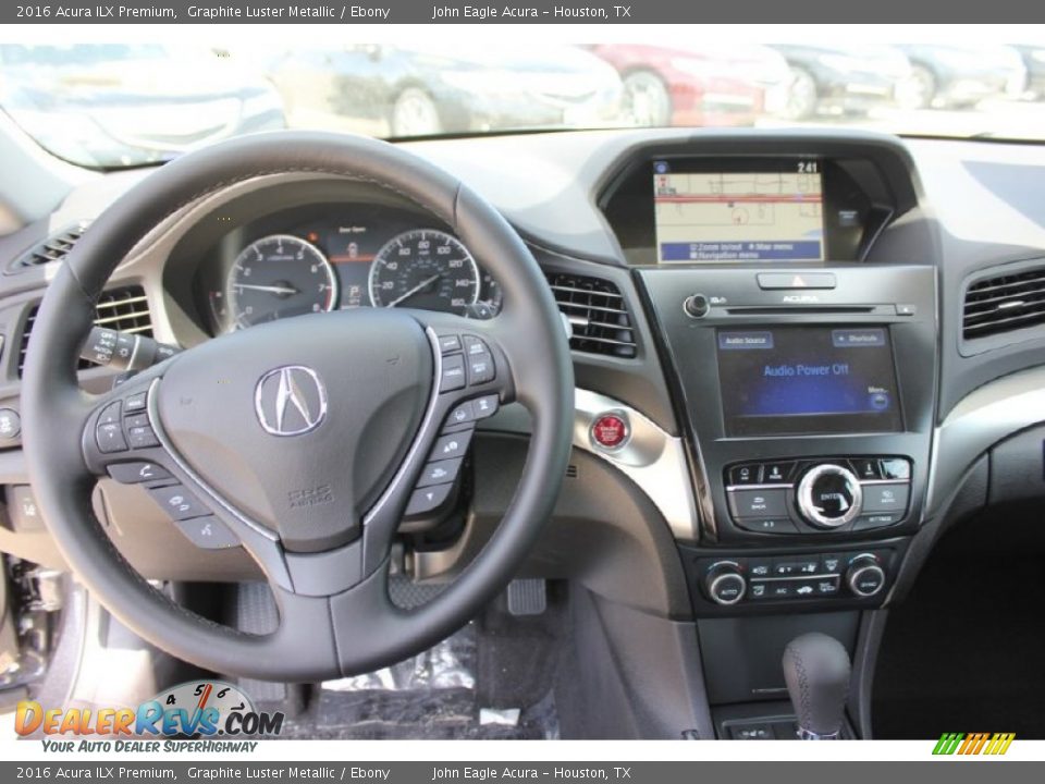 2016 Acura ILX Premium Graphite Luster Metallic / Ebony Photo #9