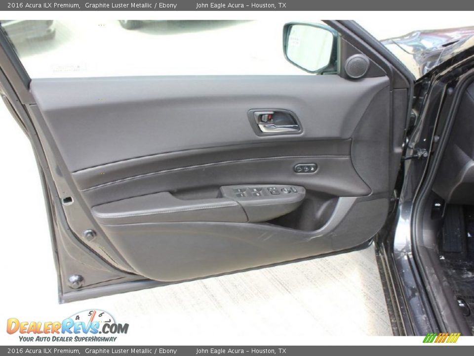2016 Acura ILX Premium Graphite Luster Metallic / Ebony Photo #10