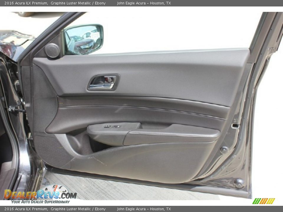 2016 Acura ILX Premium Graphite Luster Metallic / Ebony Photo #17