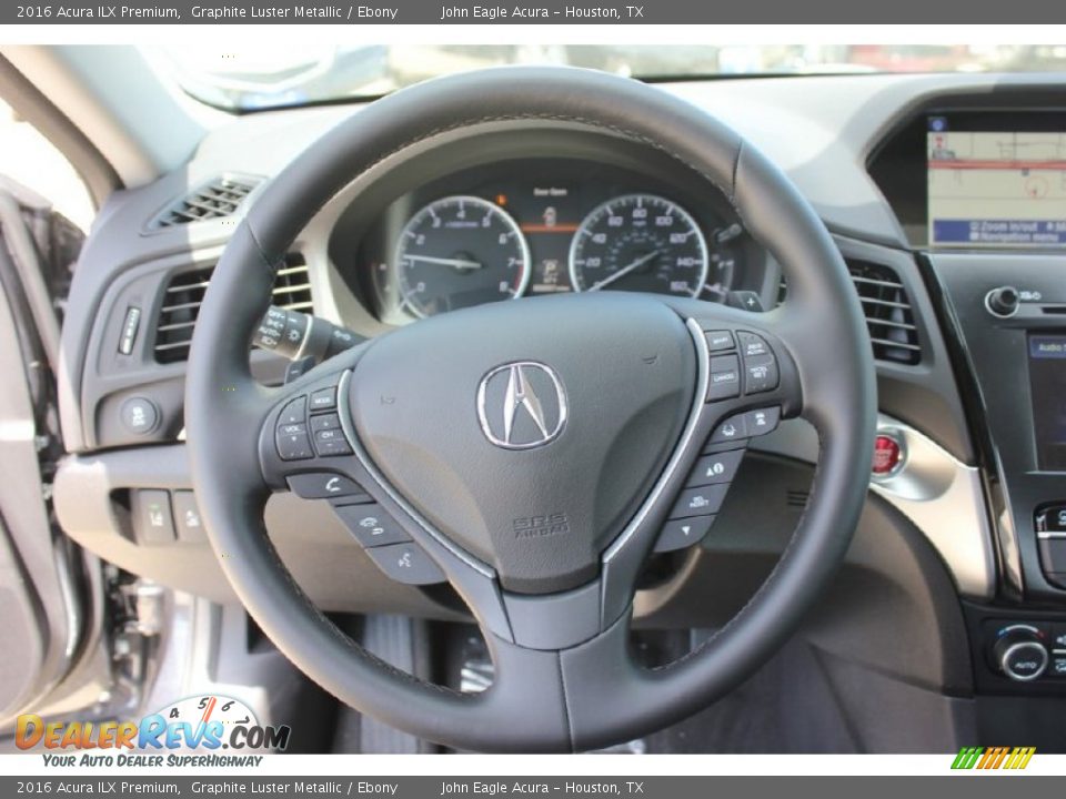 2016 Acura ILX Premium Graphite Luster Metallic / Ebony Photo #29