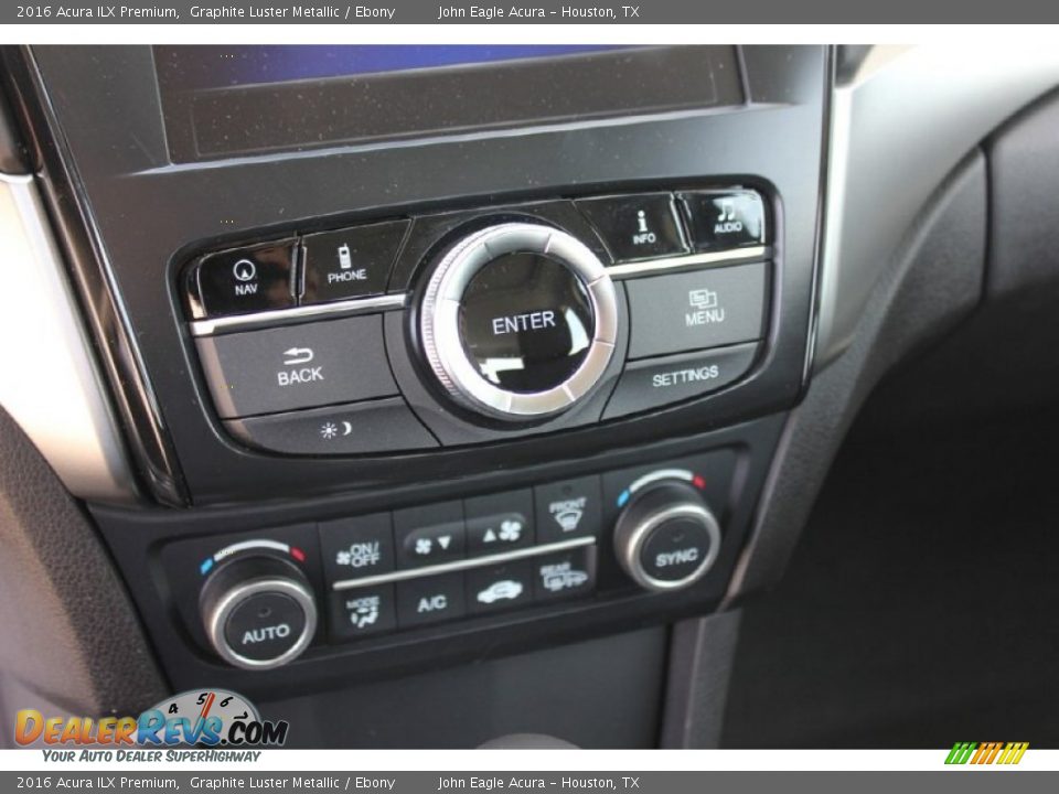 2016 Acura ILX Premium Graphite Luster Metallic / Ebony Photo #33