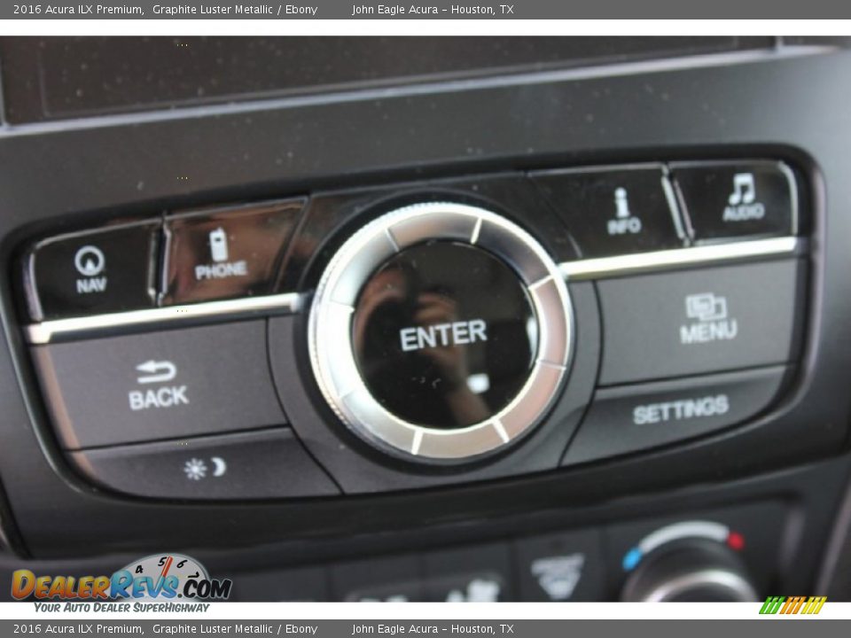 2016 Acura ILX Premium Graphite Luster Metallic / Ebony Photo #34