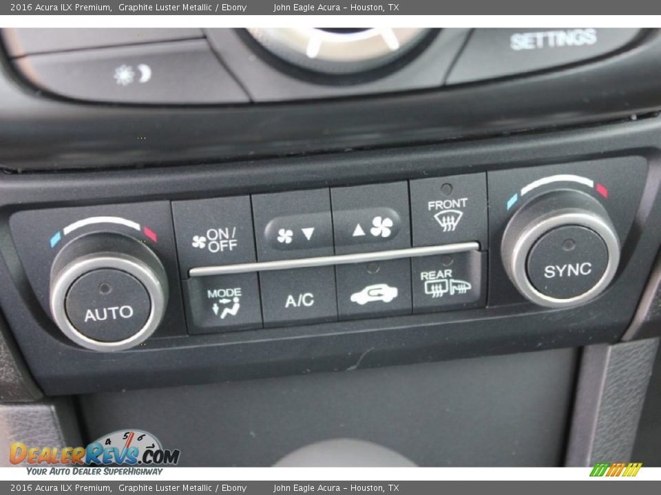 2016 Acura ILX Premium Graphite Luster Metallic / Ebony Photo #35