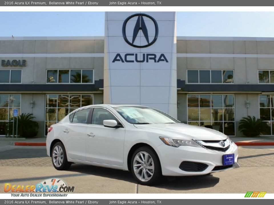 2016 Acura ILX Premium Bellanova White Pearl / Ebony Photo #1